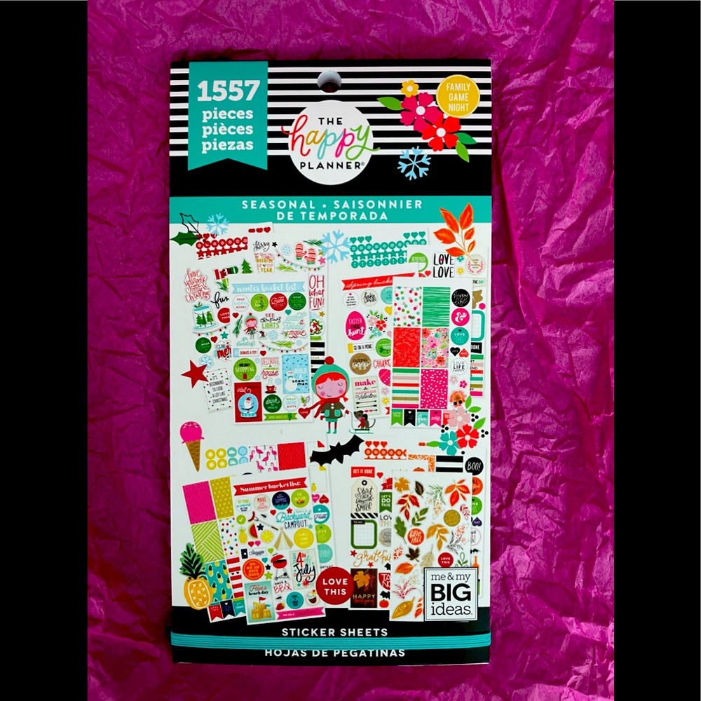 Seasonal stickers for classic size Happy Planner